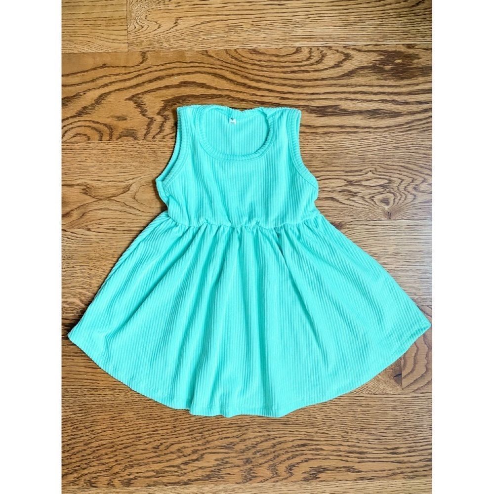 Toddler Handmade Boutique Ribbed Dress